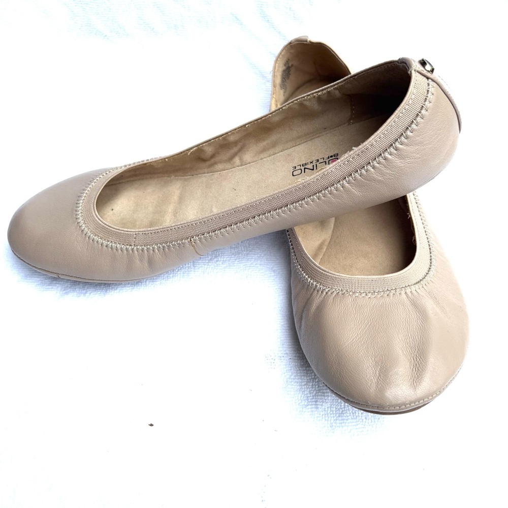 Bandolino Beige Leather Ballet Flats Sz 8.5 - Picture 10 of 10